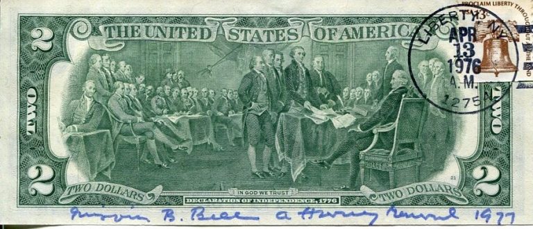 Anthony Llewellyn NASA Astronaut Can NOAA Aquanaut Signed Autograph $2 Bill Quot