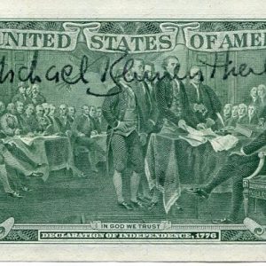 W. Michael Blumenthal Secretary of the Treasury Carter Signed Autograph $2 Bill