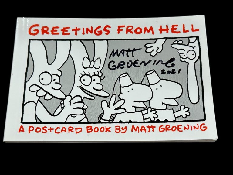Matt Groening Futurama The Simpsons Disenchantment Artist Signed Autograph Book