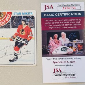 Stan Mikita Signed Autographed 1978-79 Topps Card #75 JSA Cert NHL HOF