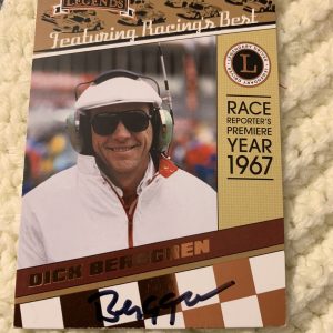 Dick Berggren Signed Nascar Trading Card Press Pass Legends Autographed