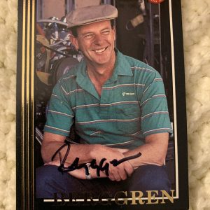 Dick Berggren Signed Nascar Trading Card Announcer Autographed