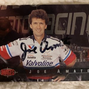 Joe Amato  Smeared Signed Trading Card Nhra Drag Racing Legend Autographed