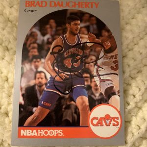 Signed Trading Card Brad Daugherty Autographed Basketball North Carolina Tarheel