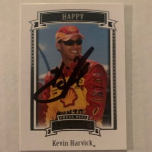 Signed Kevin Harvick Nascar Trading Card Autographed Press Pass Legends