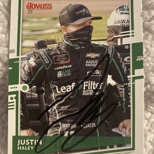 Justin Haley Signed Trading Card Nascar Racing Autographed
