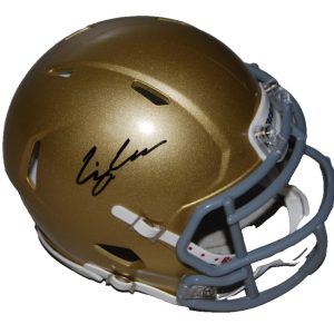 C.J CARR signed (NOTRE DAME FIGHTING IRISH) mini helmet BECKETT BAS BV13346