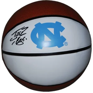 TYLER HANSBROUGH signed NORTH CAROLINA TAR HEELS logo basketball BECKETT BV10251