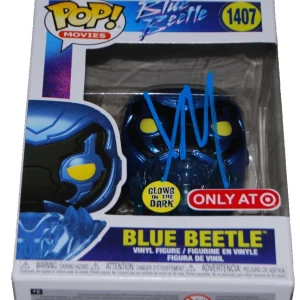 XOLO MARIDUENA signed (BLUE BEETLE) #1407 Glows Funko Pop BECKETT BAS BV13308