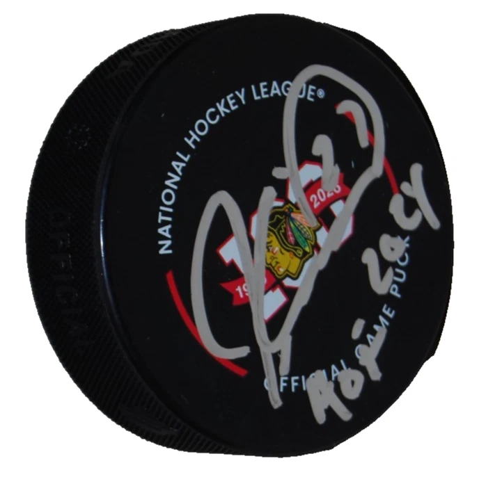 JEREMY ROENICK signed CHICAGO BLACKHAWKS 100th Anniversary puck BECKETT BV10228