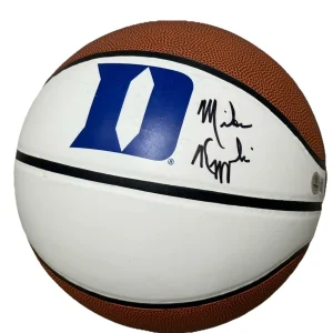 MIKE KRZYZEWSKI Signed DUKE BLUE DEVILS Coach K logo basketball BECKETT BP89802