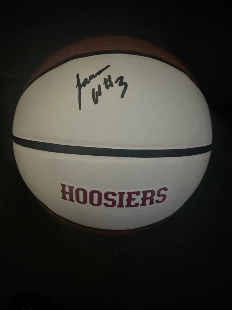 Lamar Wilkerson Signed Indiana Hoosiers Basketball IU GTP
