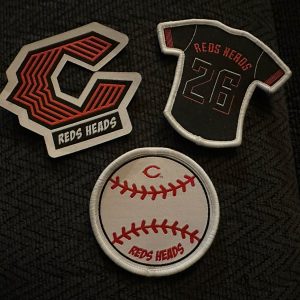 3 Cincinnati Reds Heads Stitch On Logo Patches 2026 Baseball