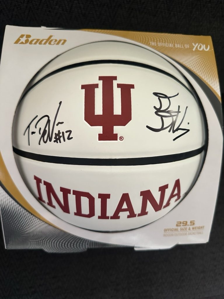 Darian & Tucker DeVries Signed Indiana Hoosiers Basketball IU GTP