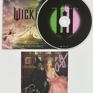 Wicked Dual SIGNED Ariana Grande Cynthia Erivo Photo & CD PSA DNA COA Certified