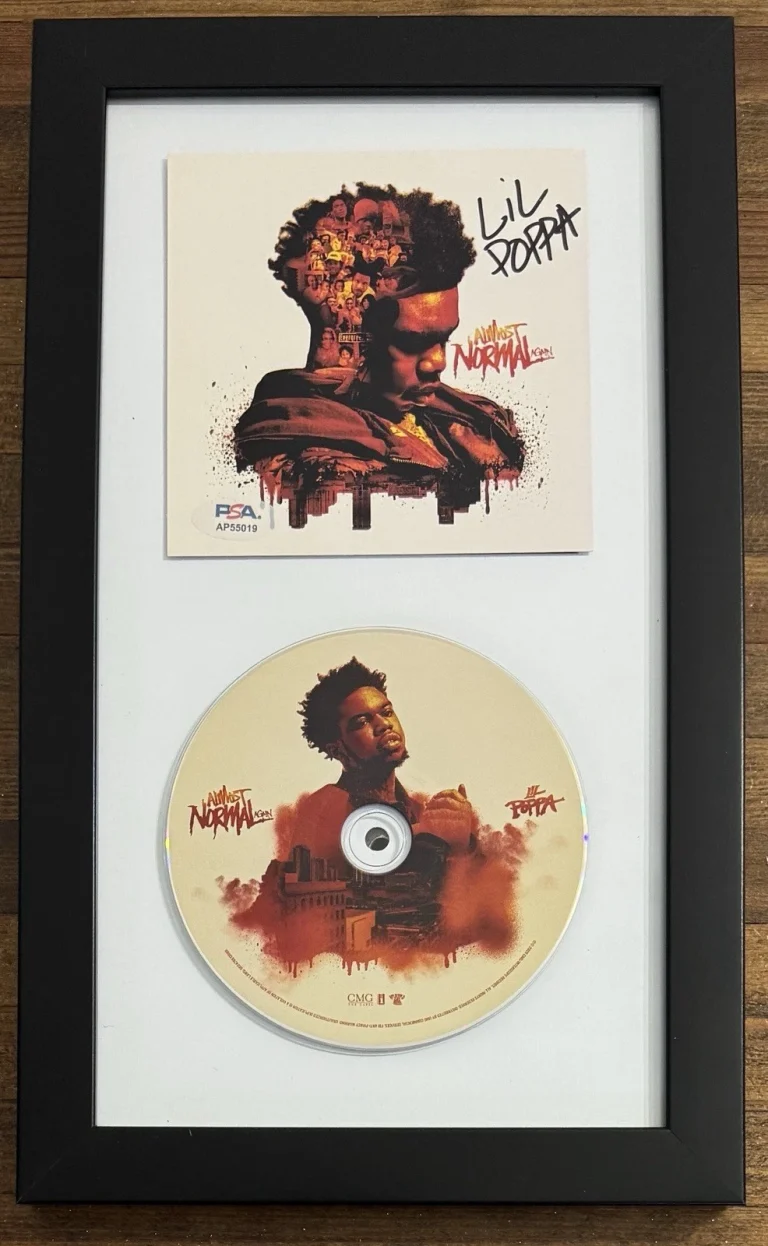 FRAMED SIGNED Lil Poppa Almost Normal Again AUTOGRAPH Cover Card CD PSA DNA COA