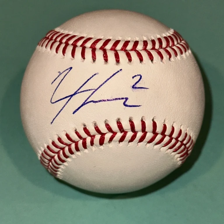 NICO HOERNER (Chicago CUBS) Signed Official MLB Baseball Beckett (BAS)