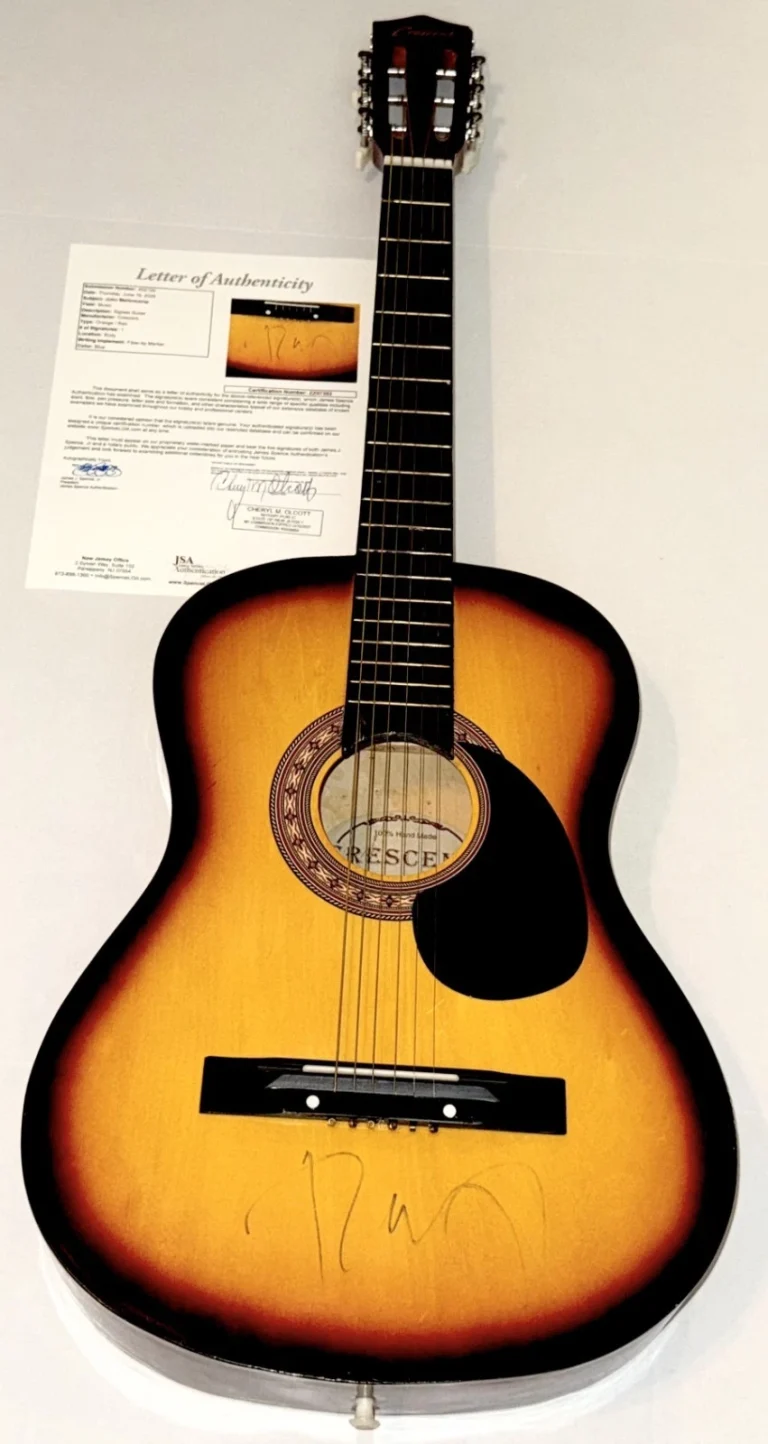 John Mellencamp signed Acoustic Guitar autographed JSA LOA