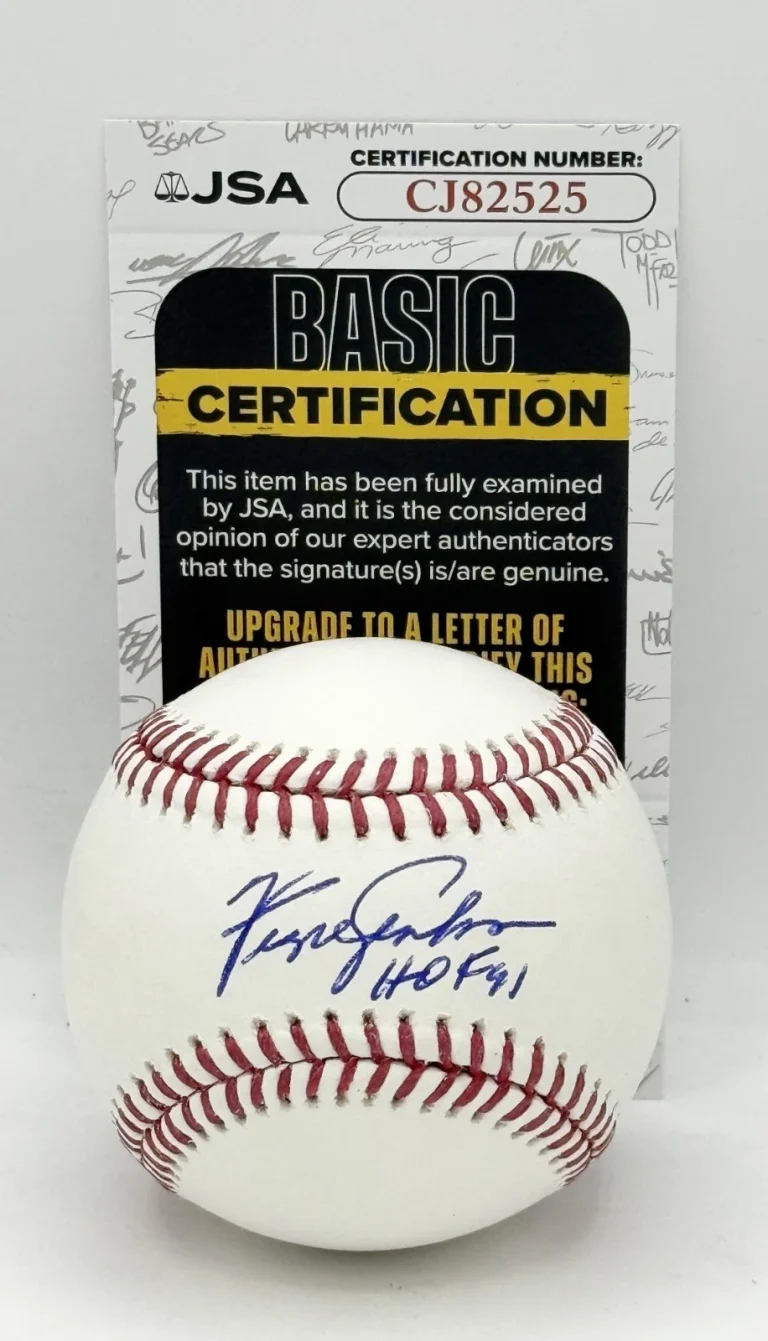 Fergie Jenkins Chicago Cubs signed MLB Baseball Ball W/ HOF Inscription JSA COA