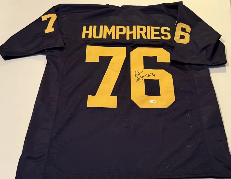Stefan Humphries Michigan Wolverines signed Custom jersey JSA Witnessed