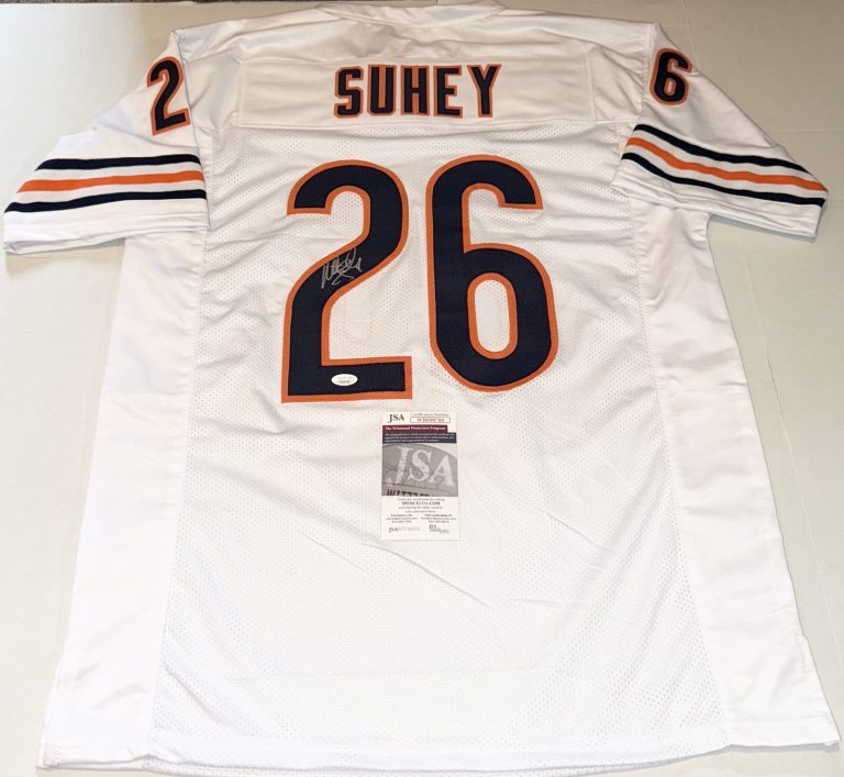 Matt Suhey Chicago Bears signed White Custom jersey autographed JSA Witnessed