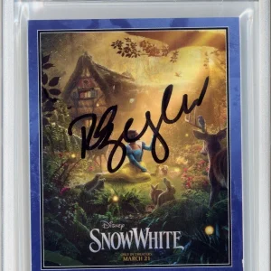 2025 Topps Now Disney Snow White Movie Rachel Zegler SIGNED Card BAS Beckett COA