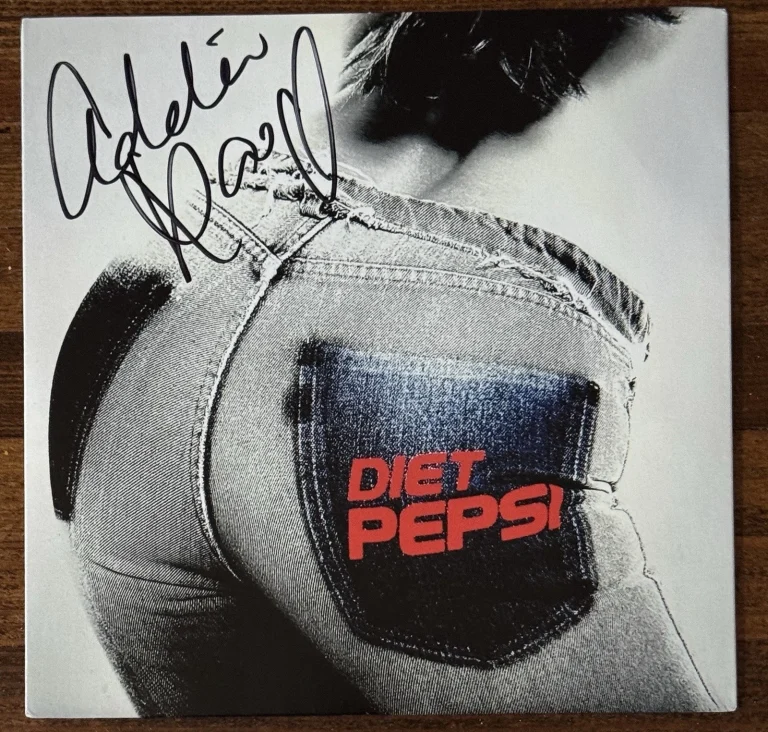 SIGNED AUTOGRAPH Addison Rae Diet Pepsi RED Vinyl Cover Beckett BAS COA
