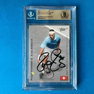Roger Federer Tennis 2003  Net Pro Rookie Card #FR Signed Auto Beckett BAS