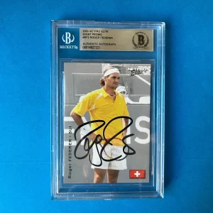 Roger Federer Tennis 2003  Net Pro Rookie Card #FR2 Signed Auto Beckett BAS