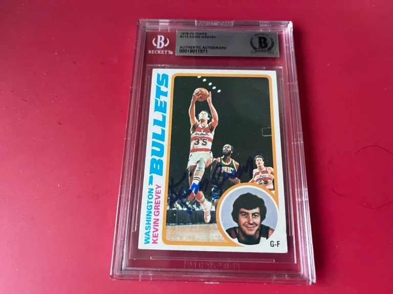 Kevin Grevey Bullets 1978-79 Topps NBA Card Signed Auto BAS Slabbed