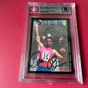 Dan O'Brien Track & Field 1992 Classic Card Signed Auto Beckett BAS Slabbed