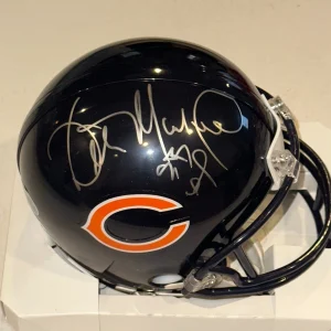 WILBER MARSHALL Signed BEARS Mini-helmet w/ Witnessed Beckett COA (BAS)