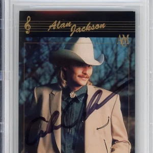 1992 Country Classics Music Card Alan Jackson SIGNED AUTOGRAPH BAS Beckett COA