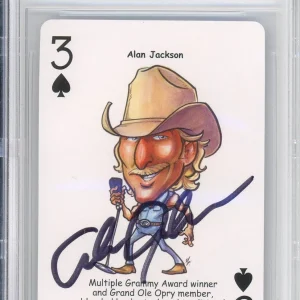 Country Music Playing Card Alan Jackson SIGNED AUTOGRAPH BAS Beckett COA