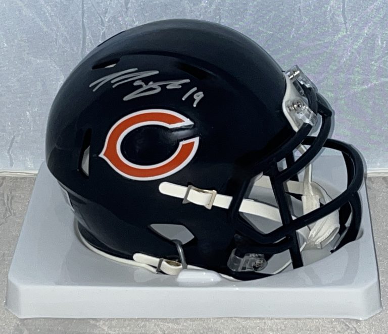Tory Taylor signed Chicago Bears mini helmet autographed Beckett Witnessed