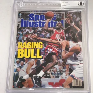 MICHAEL JORDAN Signed 5/15/89 SPORTS ILLUSTRATED Encapsulated BAS (No Label)