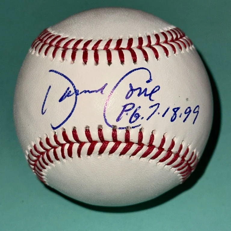 DAVID CONE (New York Yankees) Signed Official MLB Baseball Beckett w/ PG Inscrip