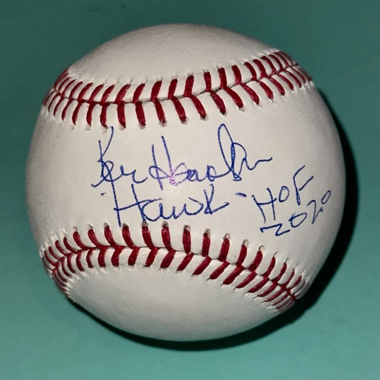 KEN HARRELSON (White Sox) Signed Official MLB Baseball Beckett (BAS) w/ 2 INSC