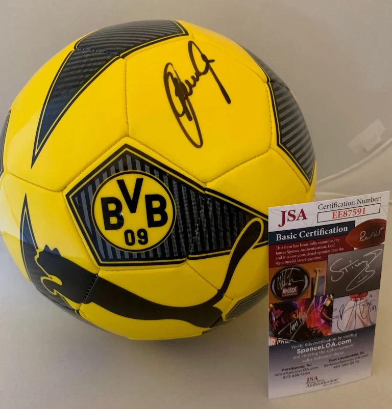 Patrick Owomoyela signed Full Size Puma BVB Borussia Dortmund Soccer Ball JSA
