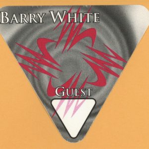 Barry White 1995 Icon Concert Tour GUEST Backstage Pass
