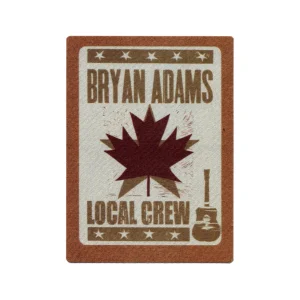 Bryan Adams 2009 Bare Bones Concert Tour Local Crew Backstage Pass