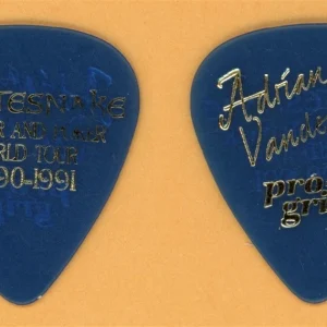 Whitesnake Adrian Vanderberg Vintage Guitar Pick - 1990 Liquer & Poker Tour
