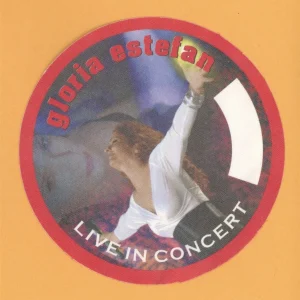 Gloria Estefan 2001 Concert Tour Backstage Pass
