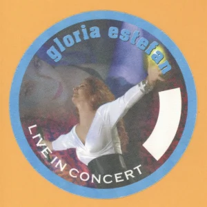 Gloria Estefan 2001 Concert Tour Backstage Pass