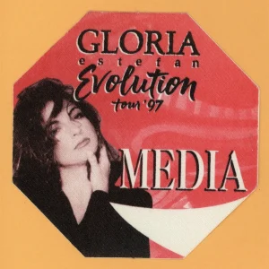 Gloria Estefan 1997 Evolution Concert Tour MEDIA Backstage Pass