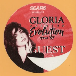 Gloria Estefan 1997 Evolution Concert Tour GUEST Backstage Pass - Sears