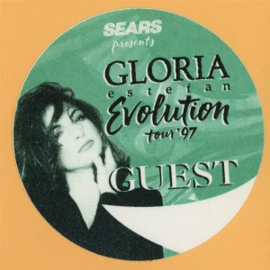 Gloria Estefan 1997 Evolution Concert Tour GUEST Backstage Pass - Sears