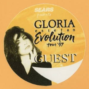 Gloria Estefan 1997 Evolution Concert Tour GUEST Backstage Pass - Sears