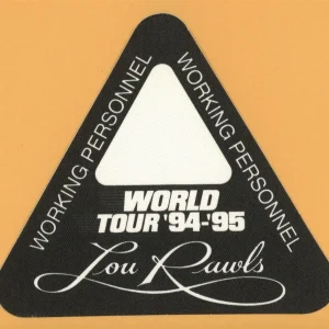 Lou Rawls 1994 Concert Tour WORKING Backstage Pass