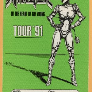 Winger 1991 In The Heart of The Young Concert Tour Backstage Pass